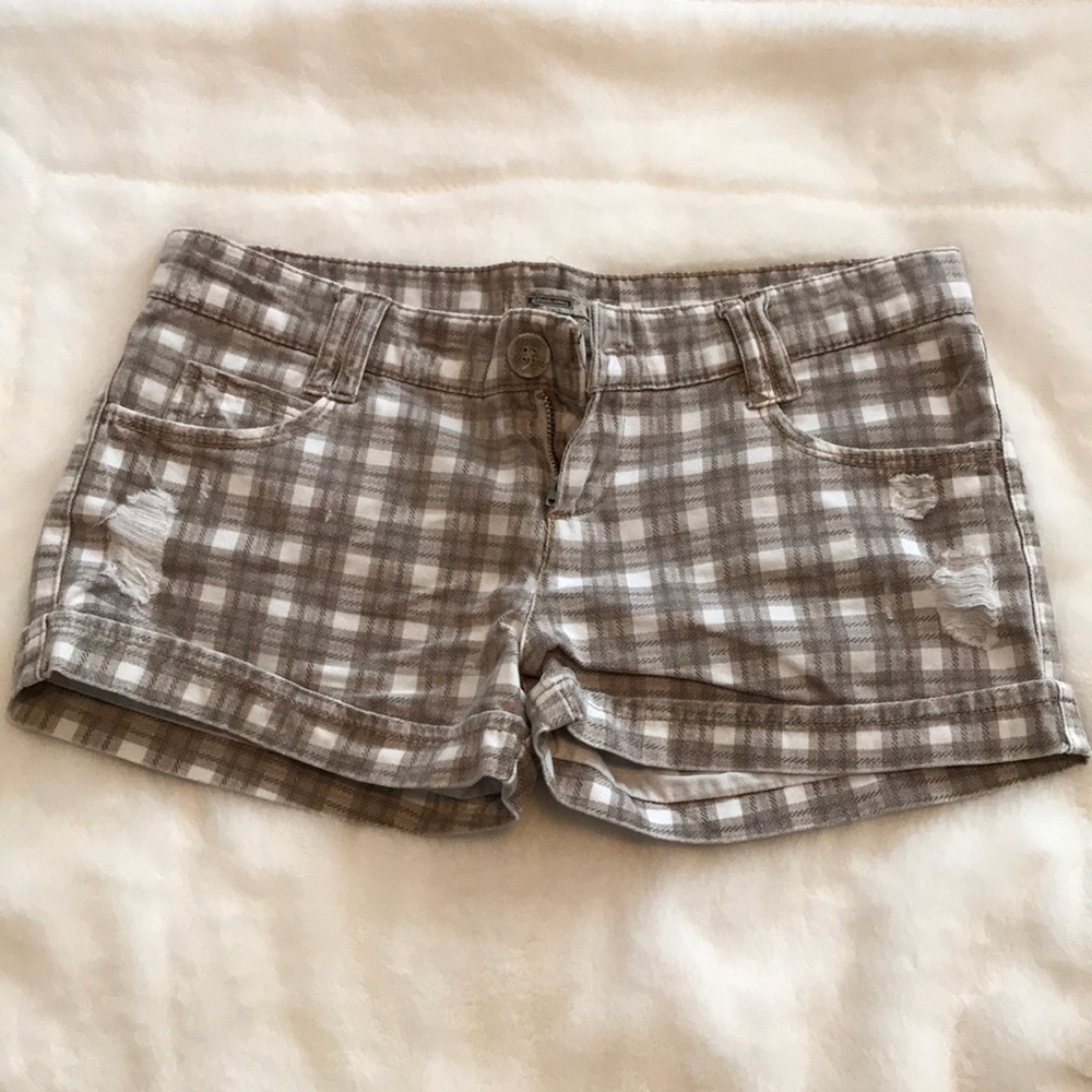 Stradivarius checkered shorts
